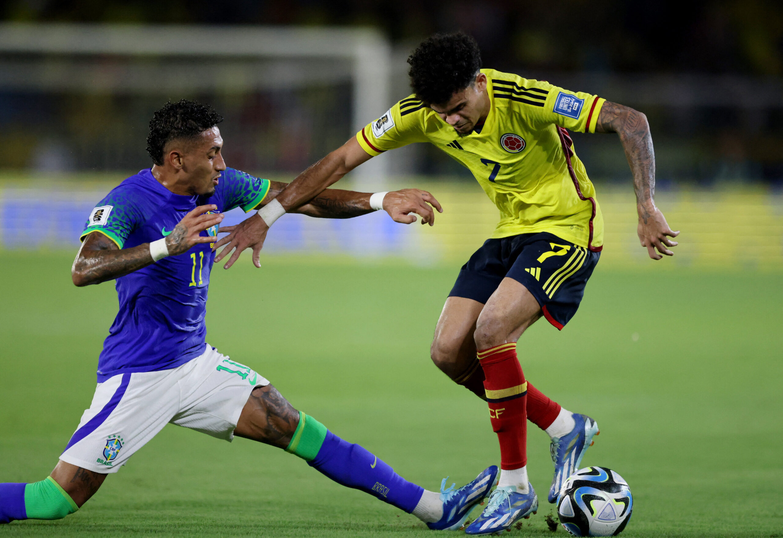 Colombia fight back to shock Brazil, Uruguay beat Messi’s Argentina