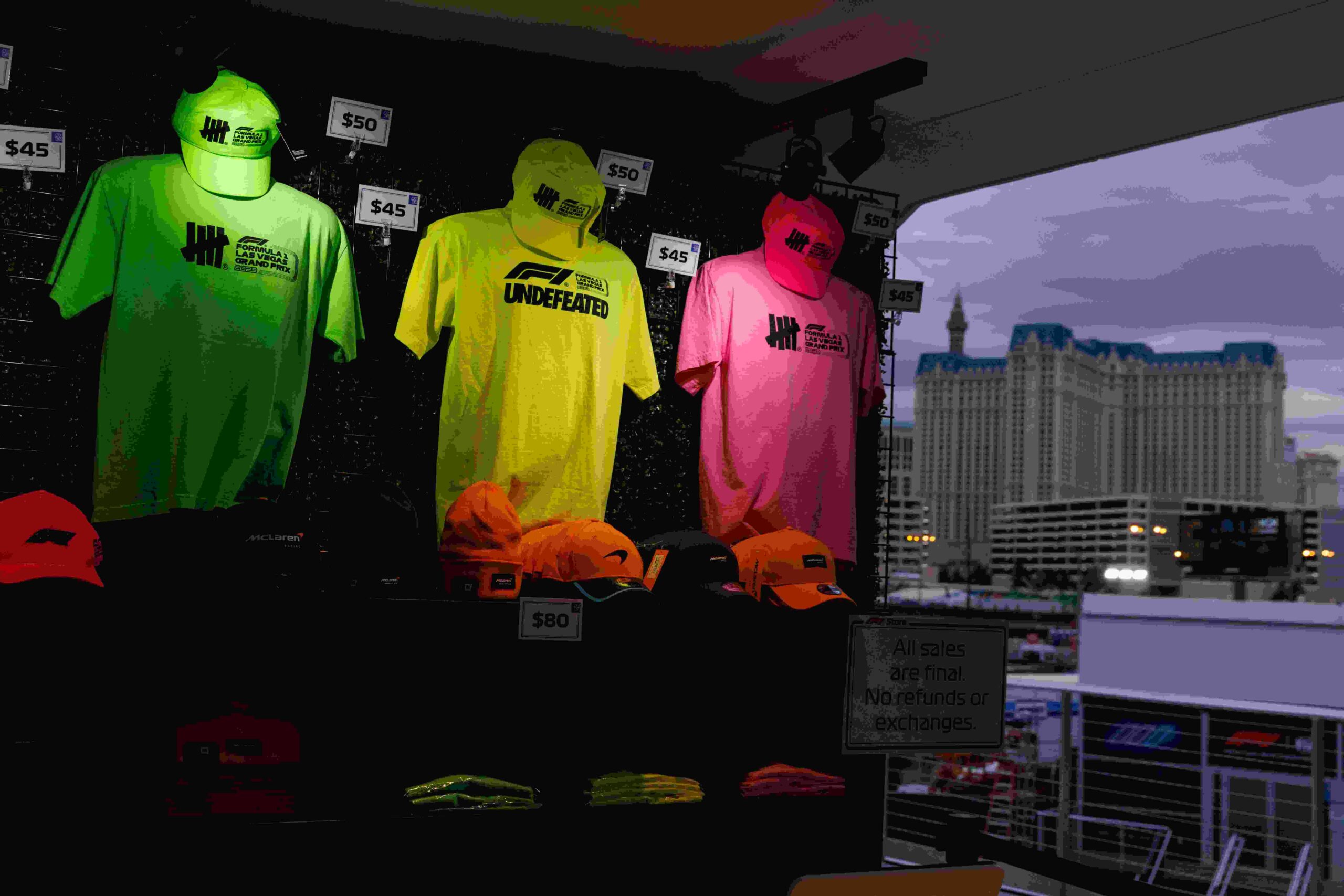 Formula One clothing craze sweeps retailers ahead of Las Vegas debut