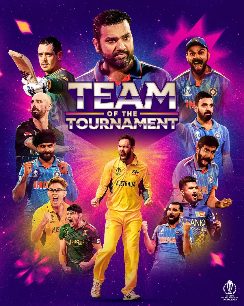 Hosts India dominate World Cup ICC team of the tournament with no