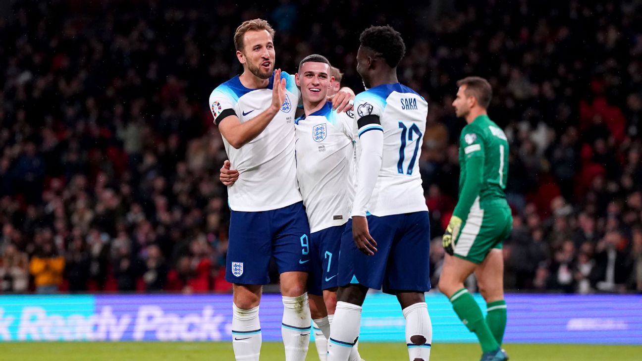 Lacklustre England seal top spot with win over Malta in Euro 2024 qualifiers