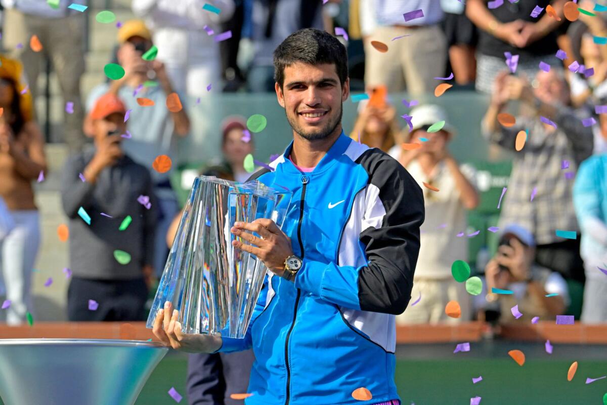 Alcaraz tops Medvedev to repeat as Indian Wells champion