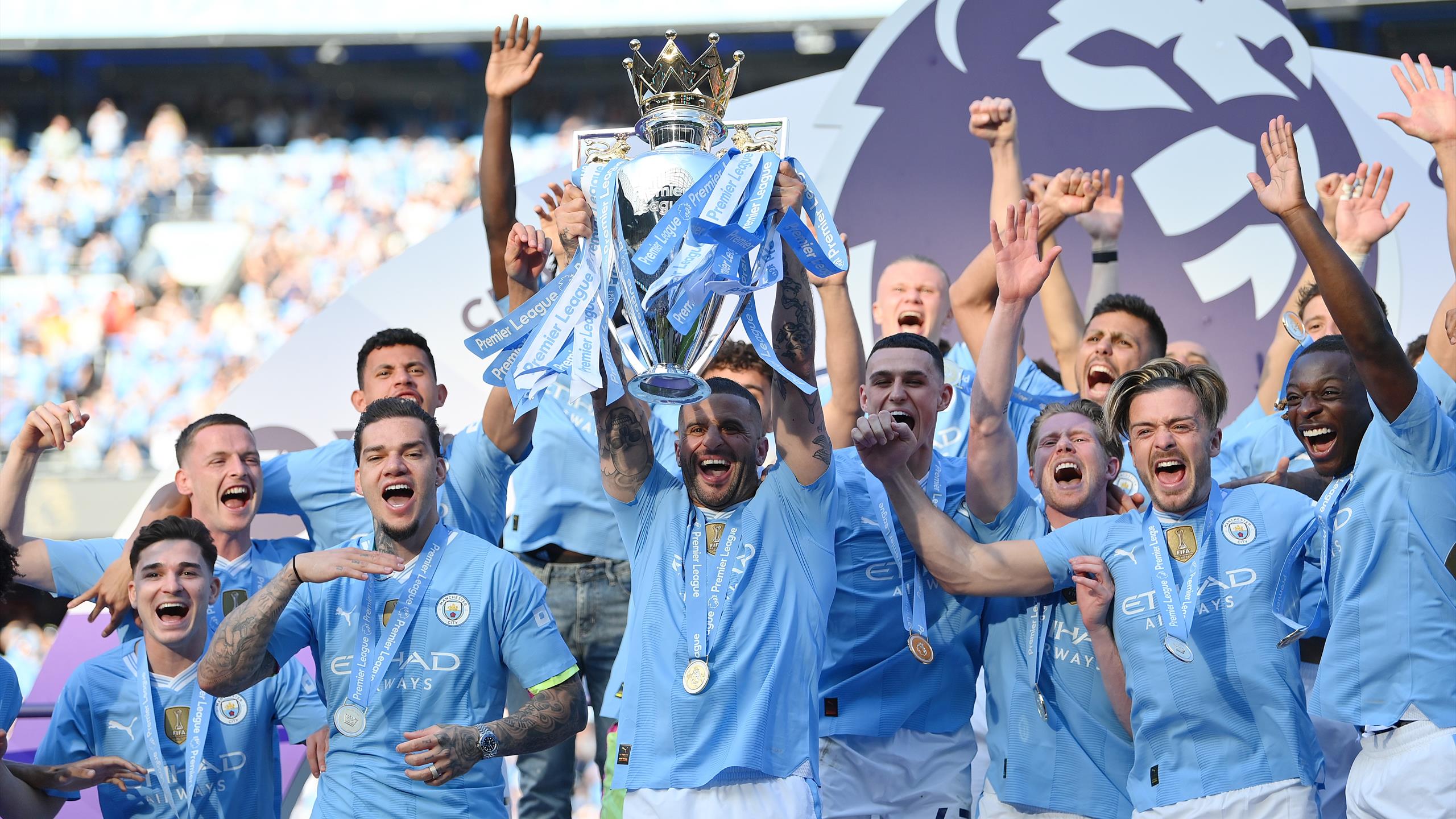 Manchester City win historic fourth straight English Premier League title