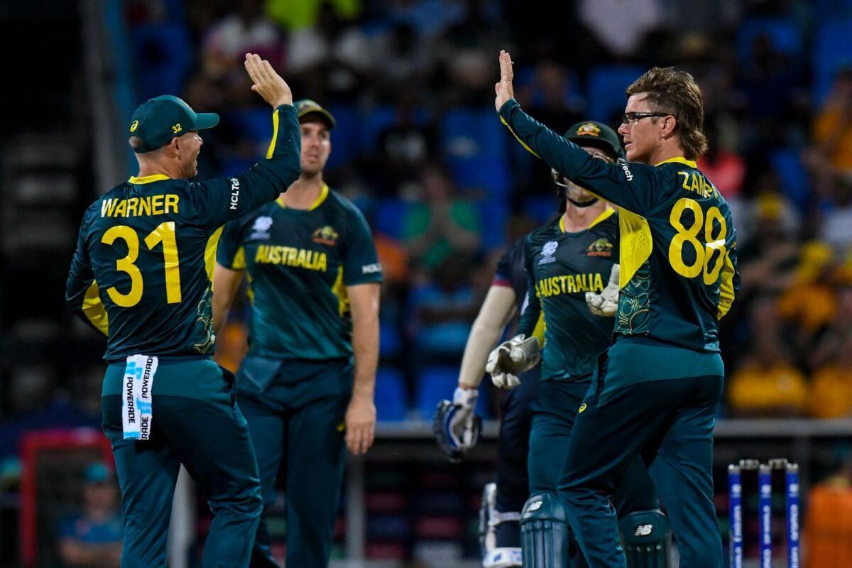 Adam Zampa shines as Australia storm into Super Eights of T20 World Cup