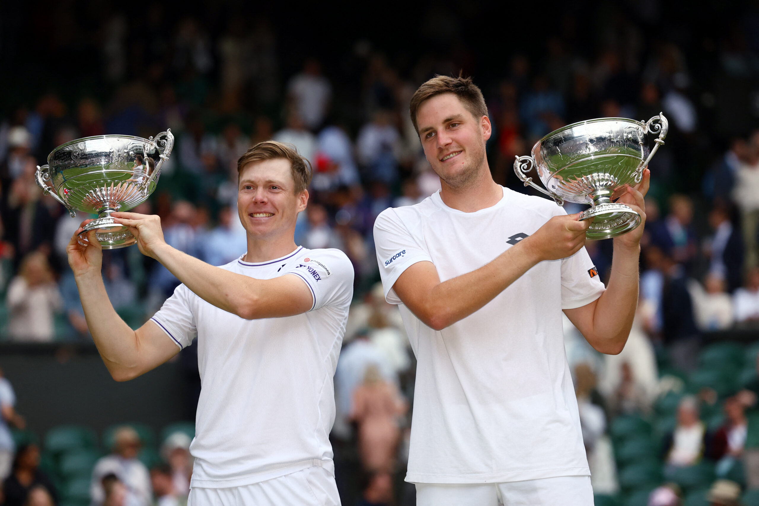 Unseeded Patten and Heliovaara win doubles crown in epic Wimbledon final