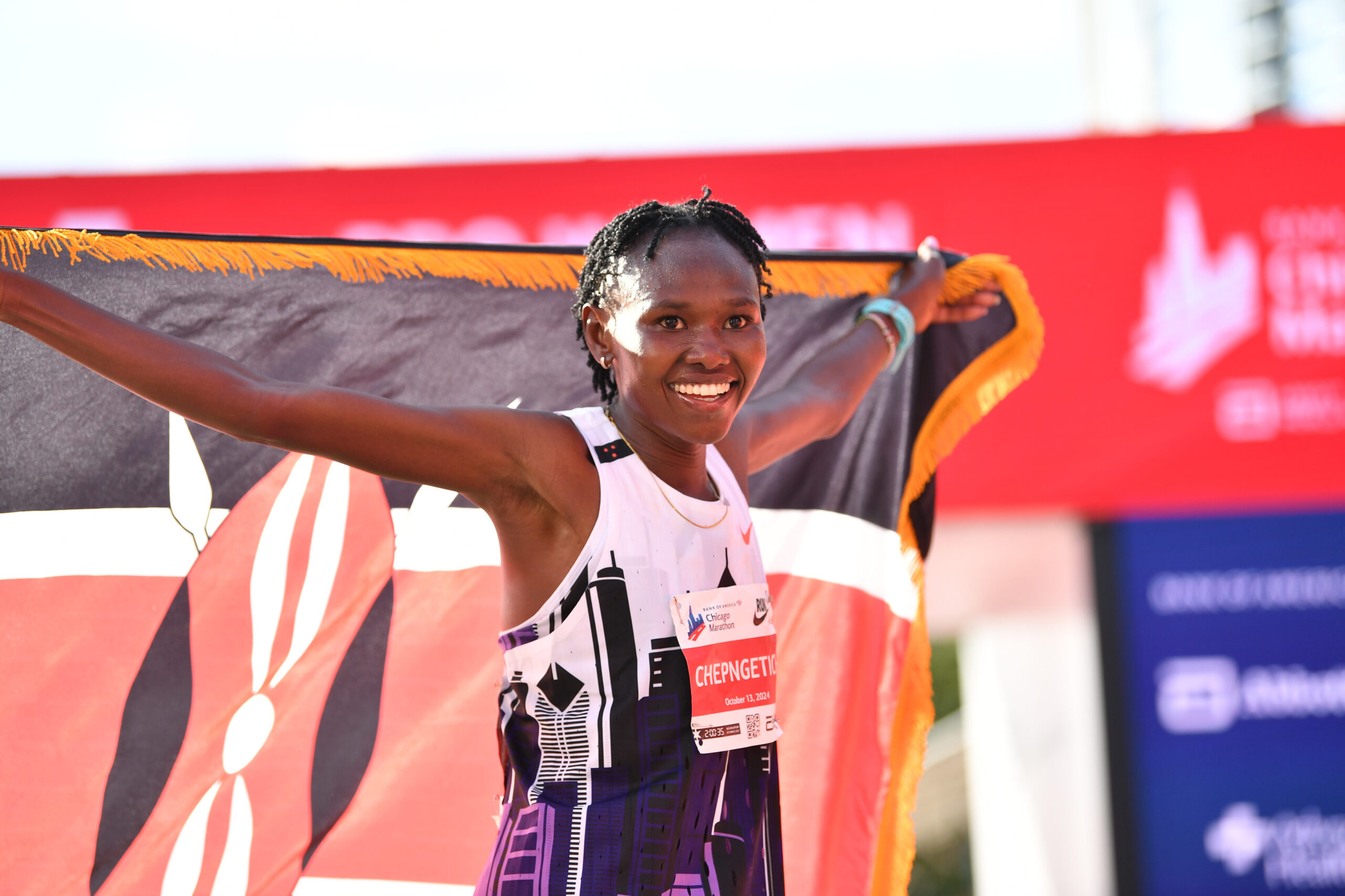 Kenya’s Chepngetich smashes women’s marathon world record