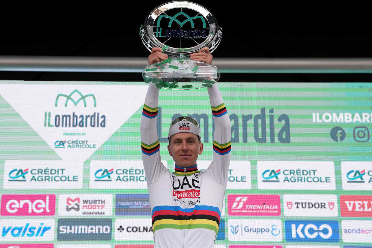 Pogacar caps incredible season with fourth successive Lombardia title