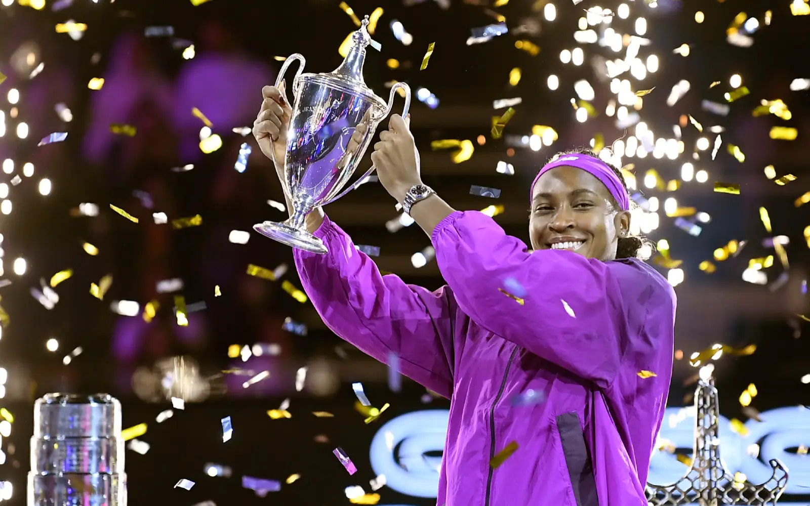 Battling Gauff recovers to down Zheng and win WTA Finals in thriller