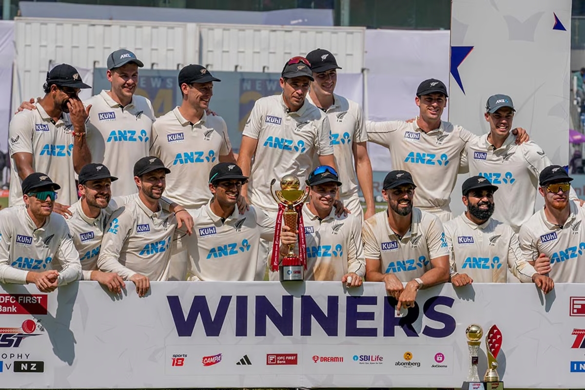 New Zealand complete historic 3-0 sweep in India with thumping win in final Test