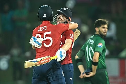 Brook ton steers England to victory over Pakistan and T20 World Cup semis