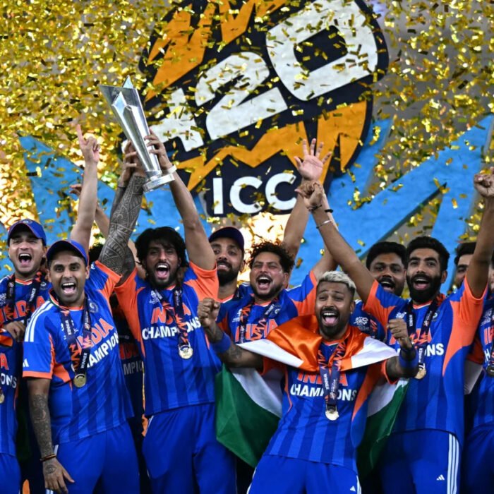 India humble New Zealand in final to lift third T20 World Cup title