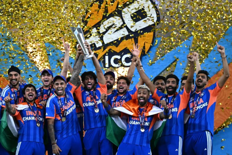 India humble New Zealand in final to lift third T20 World Cup title