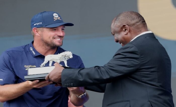 Emotional DeChambeau claims LIV Golf South Africa title after play-off