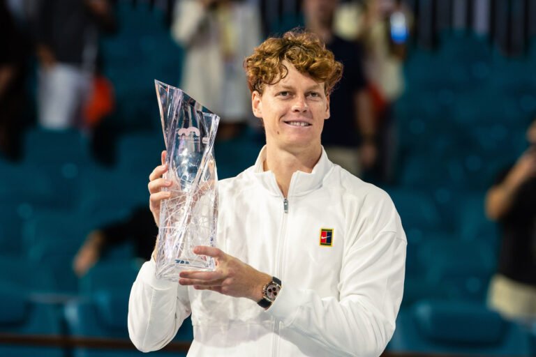Sinner downs Lehecka in rain-hit final to lift Miami Open crown