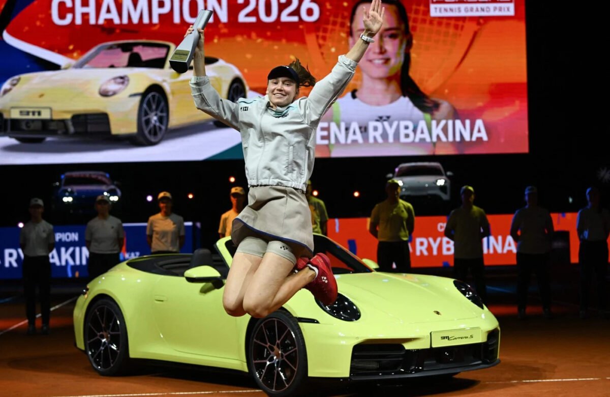 Rybakina downs Muchova to win Stuttgart crown –– and a Porsche –– for second time