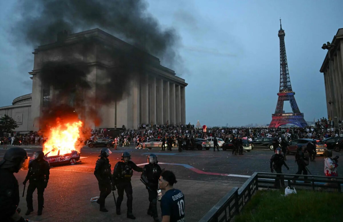 Hundreds arrested as clashes erupt in Paris on PSG victory night