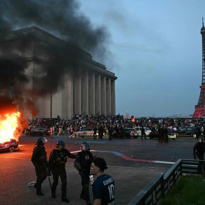 Hundreds arrested as clashes erupt in Paris on PSG victory night