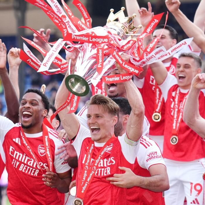 Arsenal clinch Premier League trophy as West Ham relegated on final day of season
