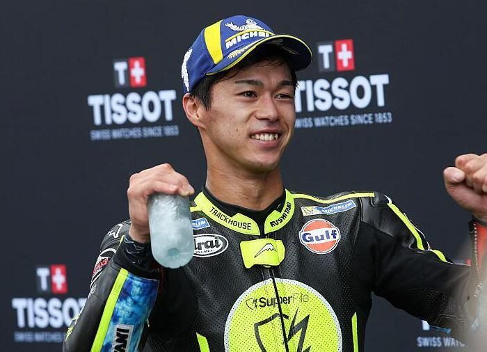 Ogura seals landmark Dutch MotoGP win, Bezzecchi crashes out