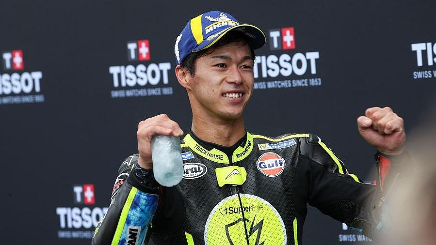 Ogura seals landmark Dutch MotoGP win, Bezzecchi crashes out