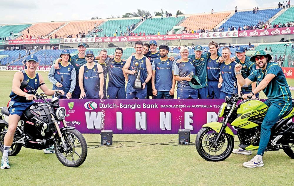 Marsh powers Australia to 3-0 sweep over Bangladesh