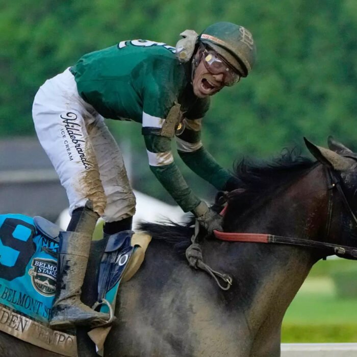 Golden Tempo wins 158th Belmont Stakes, winning first and third legs of Triple Crown