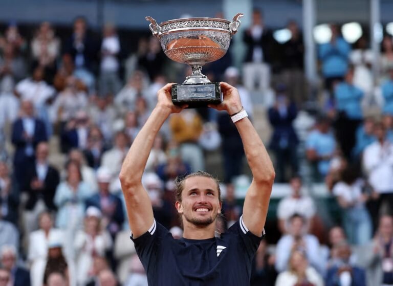 Zverev tears down the wall to enter Grand Slam winners’ circle at French Open