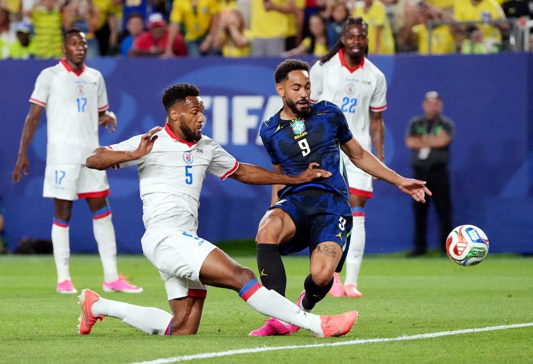 Brazil’s Cunha scores twice in 3-0 win as Haiti eliminated at World Cup