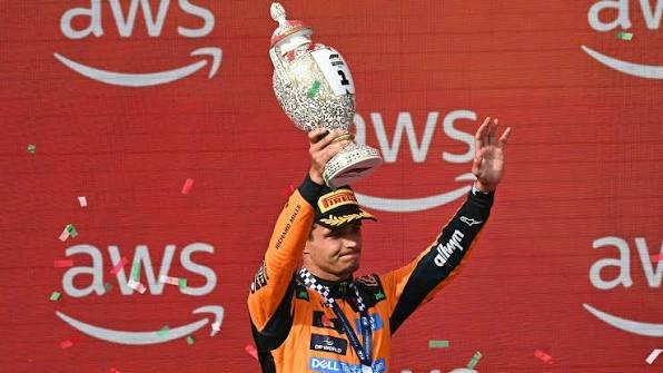 Champion Norris hands McLaren first win of 2026, Antonelli third