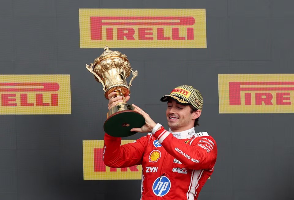 Leclerc wins British GP as F1 leader Antonelli fails to score