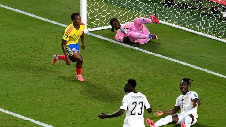 Colombia beat Ghana 1-0 in FIFA World Cup to set up Switzerland showdown