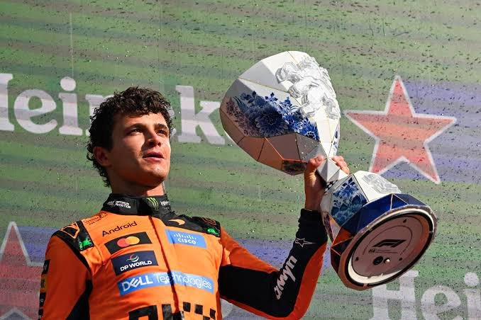 McLaren’s Norris clinches Dutch Grand Prix after Verstappen crash