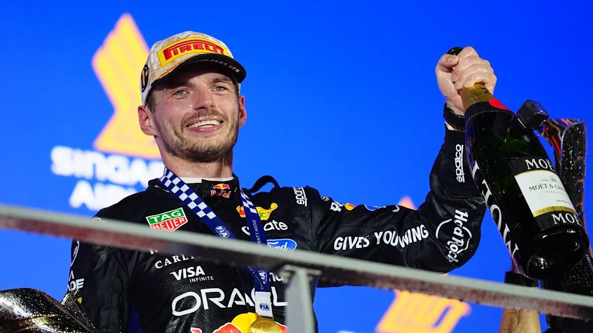 Verstappen cruises to first Singapore GP win as Antonelli closes on crown