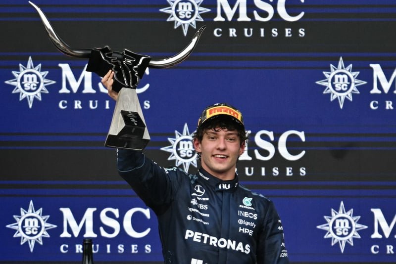 Antonelli wins US Grand Prix but title triumph has to wait another week